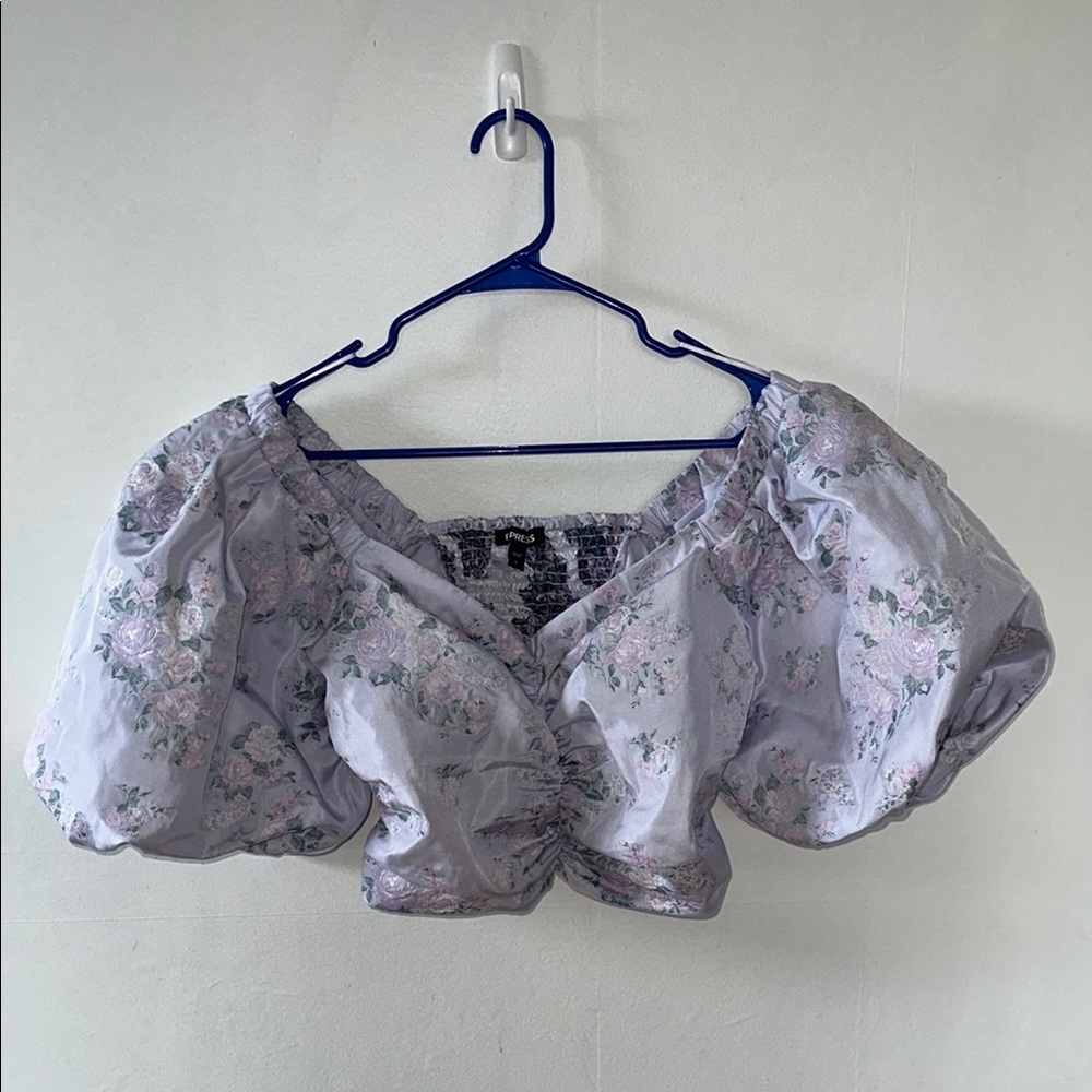 Floral Puff Sleeve Top